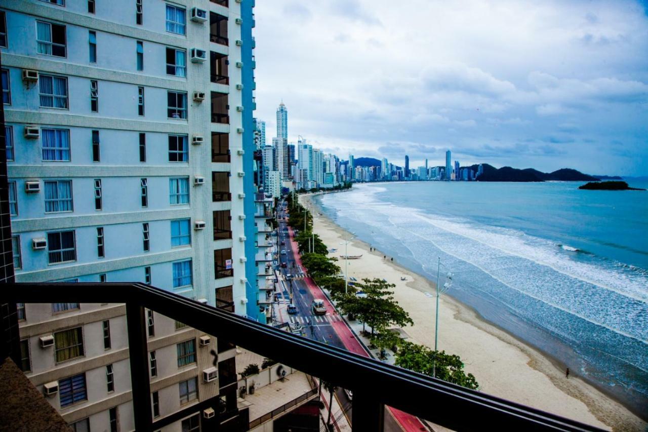 Apto Frente Mar Bal Camboriu Pe Na Areia Fantastica E Encantadora Vista Mar Balneário Camboriú 외부 사진
