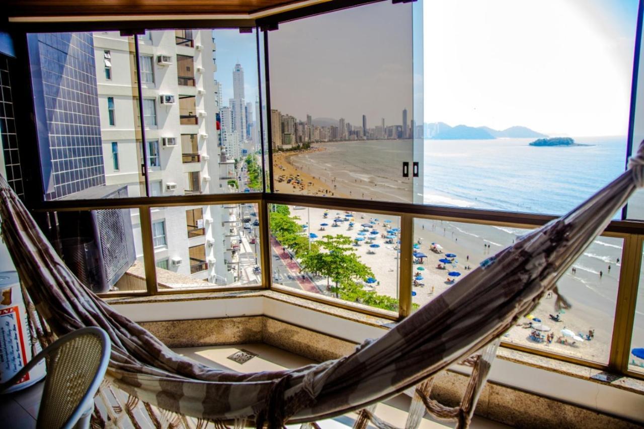 Apto Frente Mar Bal Camboriu Pe Na Areia Fantastica E Encantadora Vista Mar Balneário Camboriú 외부 사진